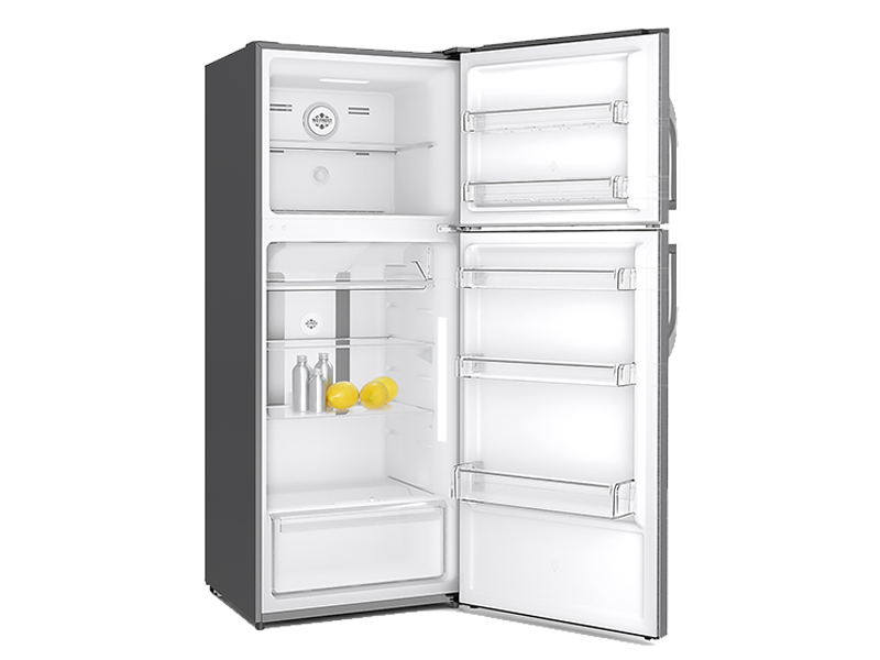 172L NO FROST TOP FREEZER REFRIGERATOR INOX