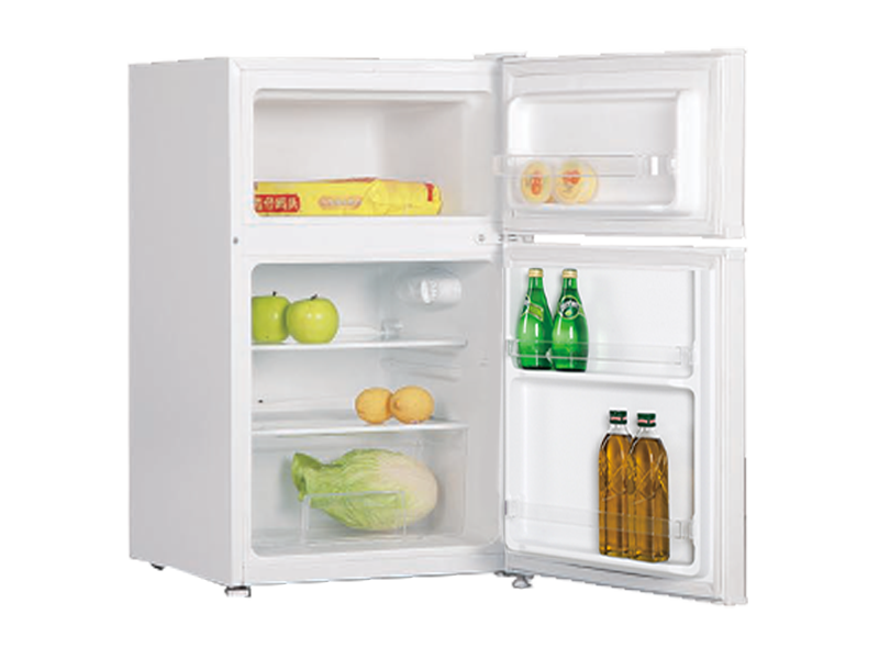 93L DEFROST DOUBLE DOOR COMPACT REFRIGERATOR SILVER